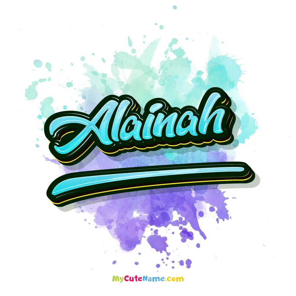 How to pronounce Alainah