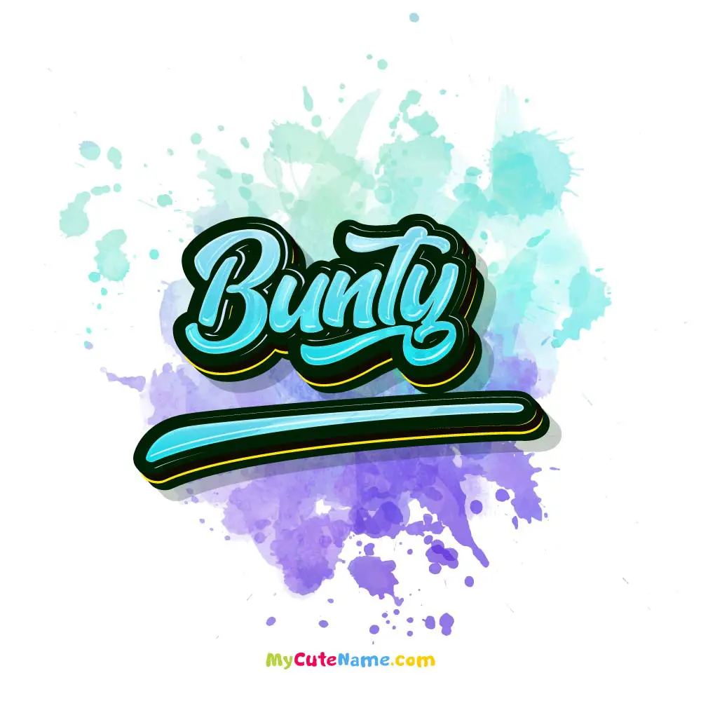 Bunty Logo | Herramienta de diseño de nombres gratis de Flaming Text